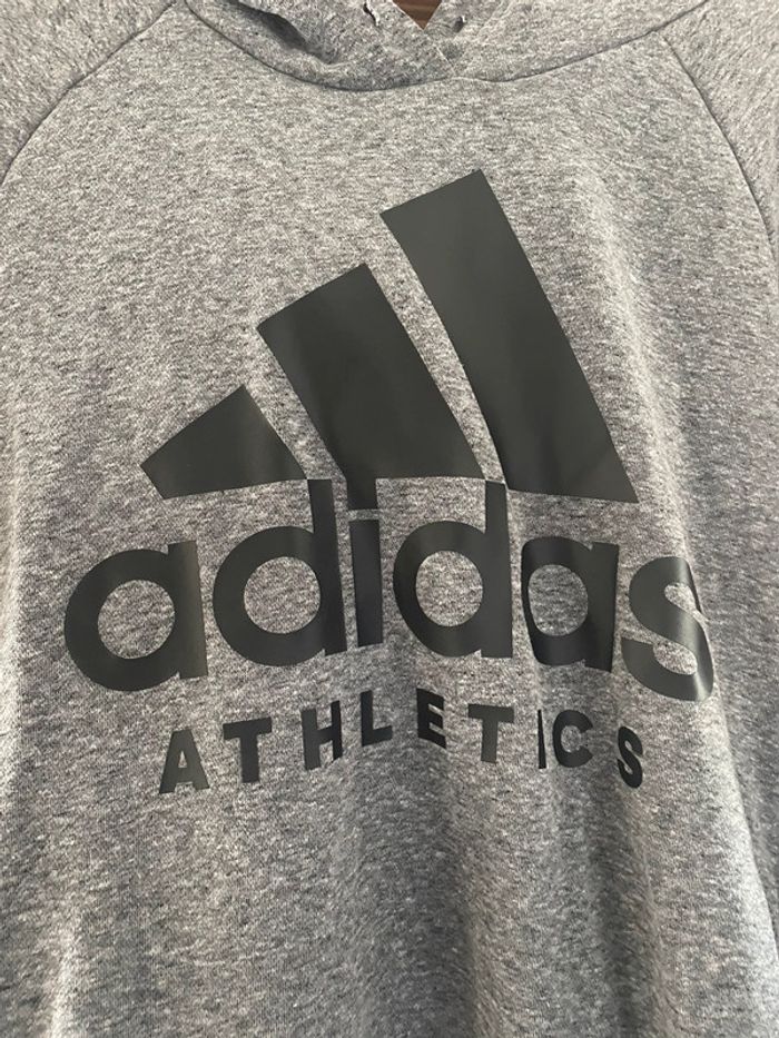 Sweat adidas gris chiné - photo numéro 2