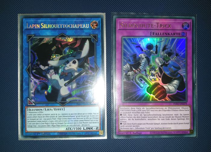 Yu-Gi-Oh ! Lot Lapin silhouettochapeau Secret Rare - INFO-FR052 1ère Édition - photo numéro 1