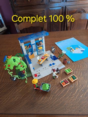 Playmobil zoo local aliments animaux 4461