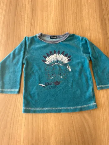 Haut de pyjama velour 2 ans