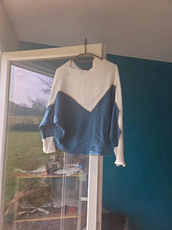 Pull bi coloré