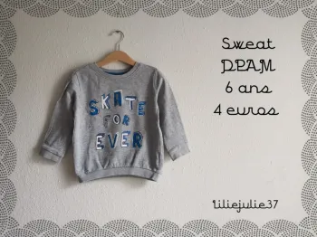 Sweat DPAM 6 ans