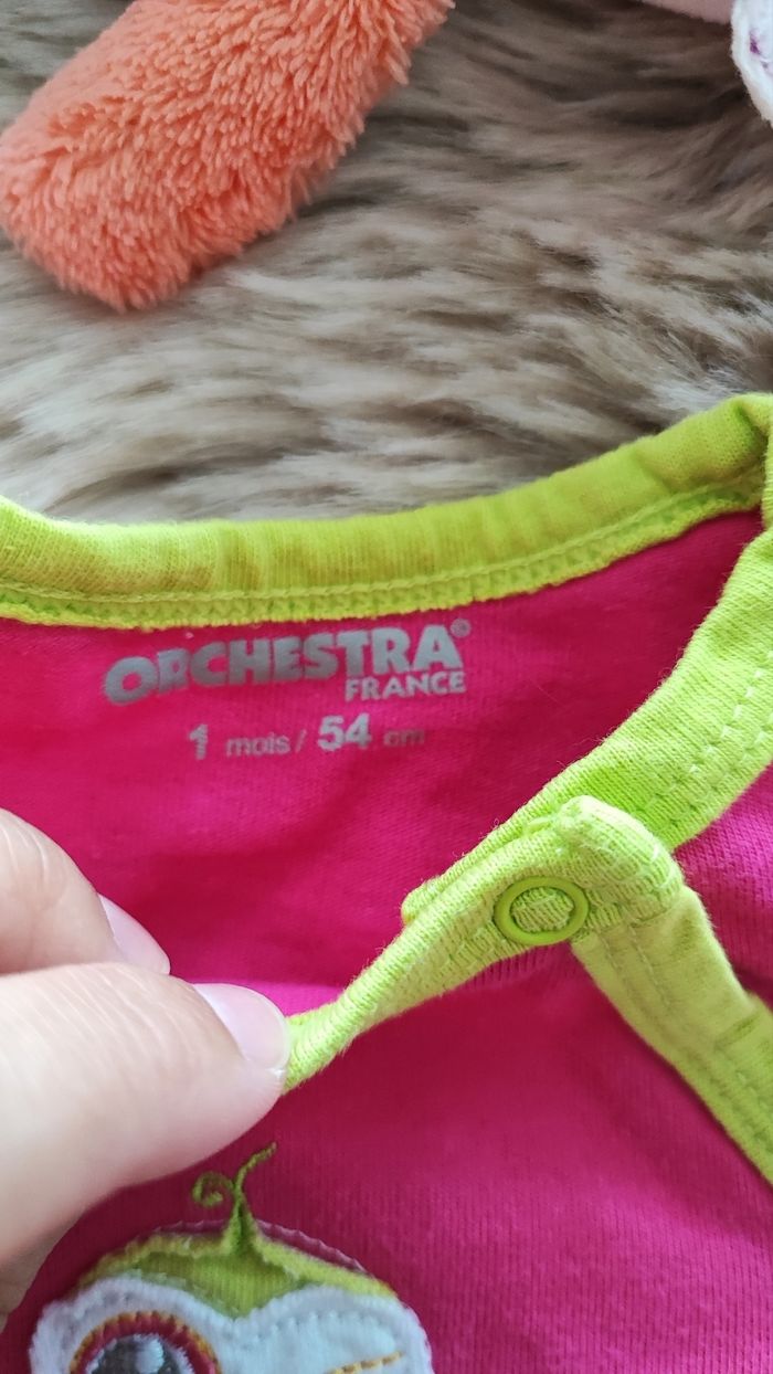 Pyjama fushia orchestra 1 mois - photo numéro 4
