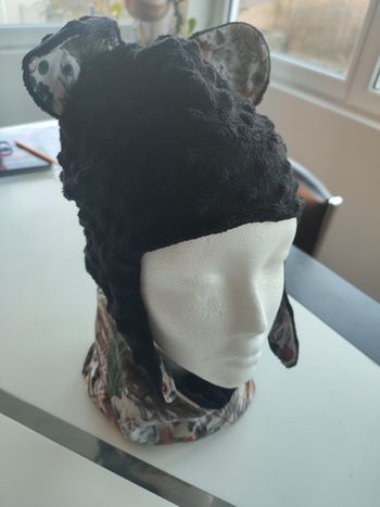 Bonnet oreilles d'ours  et snood fait main