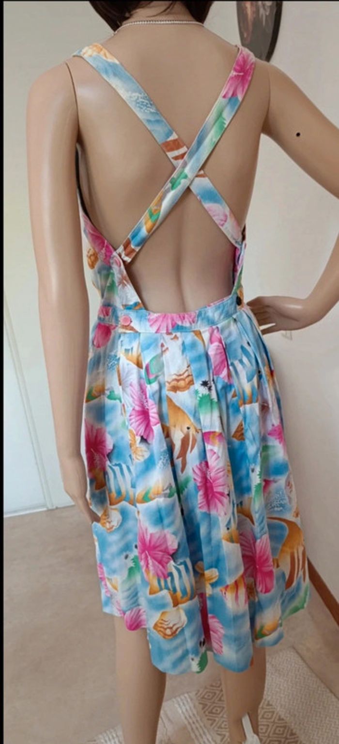 Robe originale couleur vives taille S - vintage dressing - photo numéro 4