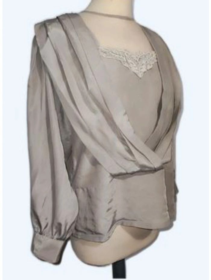 💎 chemise femme en soie vintage Julie Tess Paris made in France haute couture