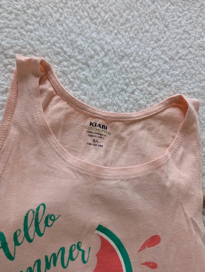 🍉 Débardeur Hello Summer Kiabi – 8 ans - photo numéro 2