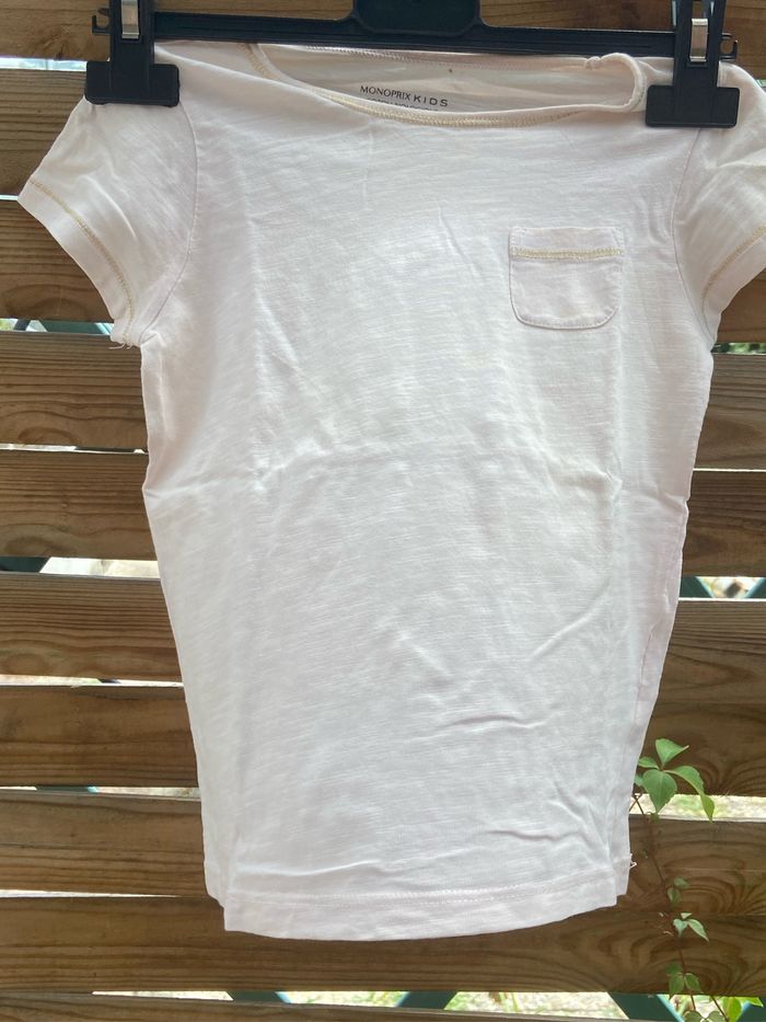 Tee-shirts unie blanc