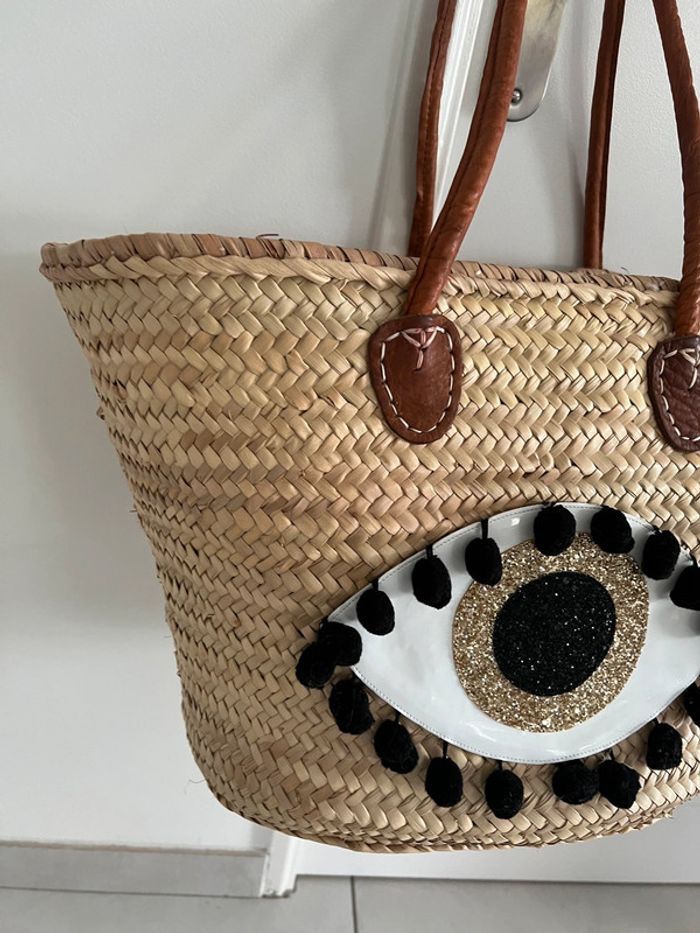 Panier œil et pompons - photo numéro 2