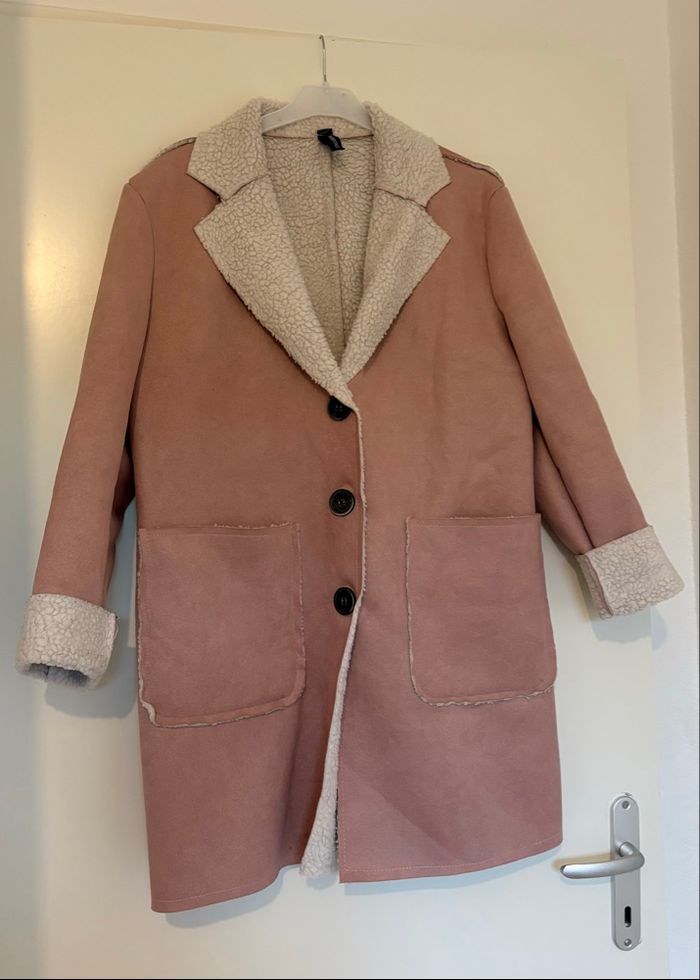 Manteau d’hiver effet suédine femme S