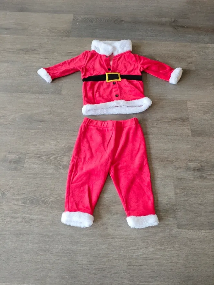 Tenue père Noël 9-12mois