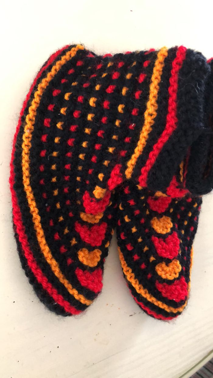 chaussons tricotés à la main - photo numéro 16