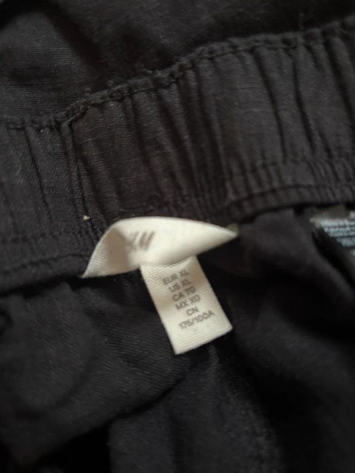 Pantalon lin noir H&M taille XL - photo numéro 5