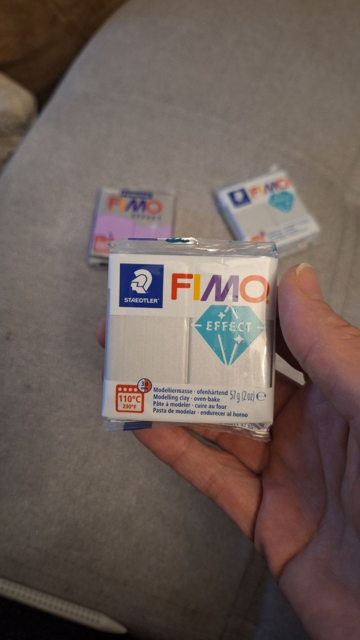Lot de 3 pâtes fimo effect nacré - photo numéro 4