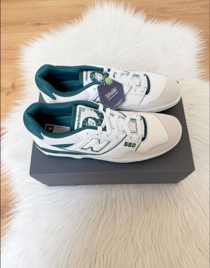 Baskets New Balance 550 – Taille 44,5 – blanc/vert – Neuf avec étiquette - photo numéro 6
