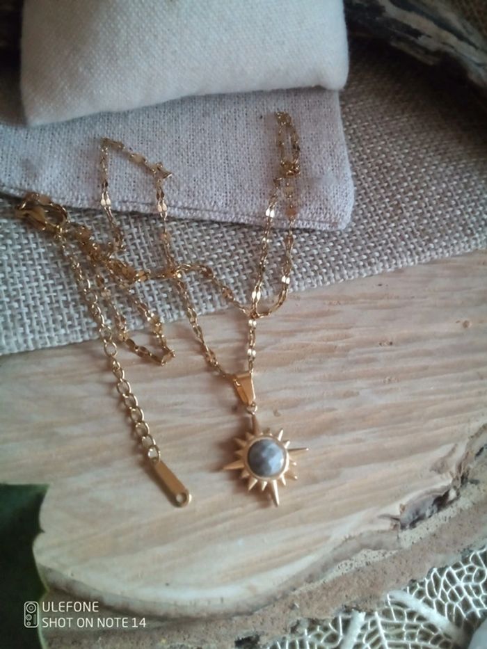 Collier soleil labradorite - photo numéro 3
