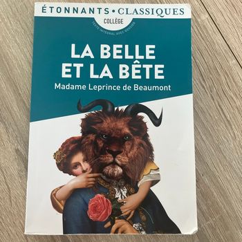 Livre La belle et la bête, Madame Leprince de Beaumont, Collège