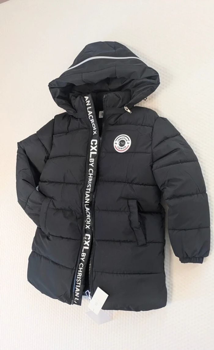 Doudoune enfant chaude avec capuche amovible Christian Lacroix – Noir - Taille 12  ans – Neuve - photo numéro 3