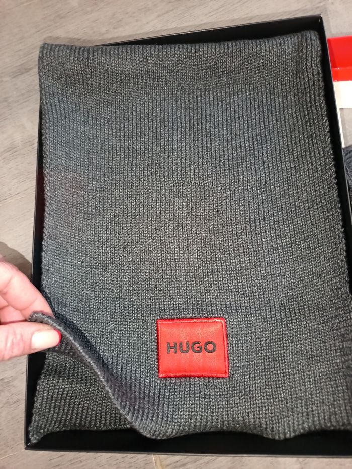 Coffret bonnet avec écharpe en laine épais - photo numéro 5