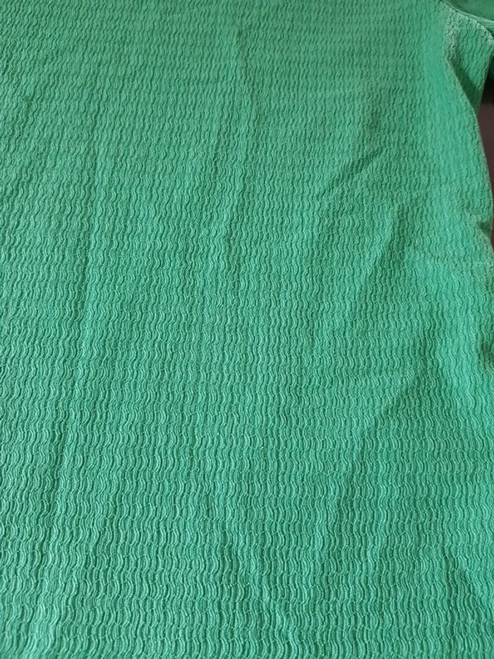 Haut peplum shein vert - photo numéro 3