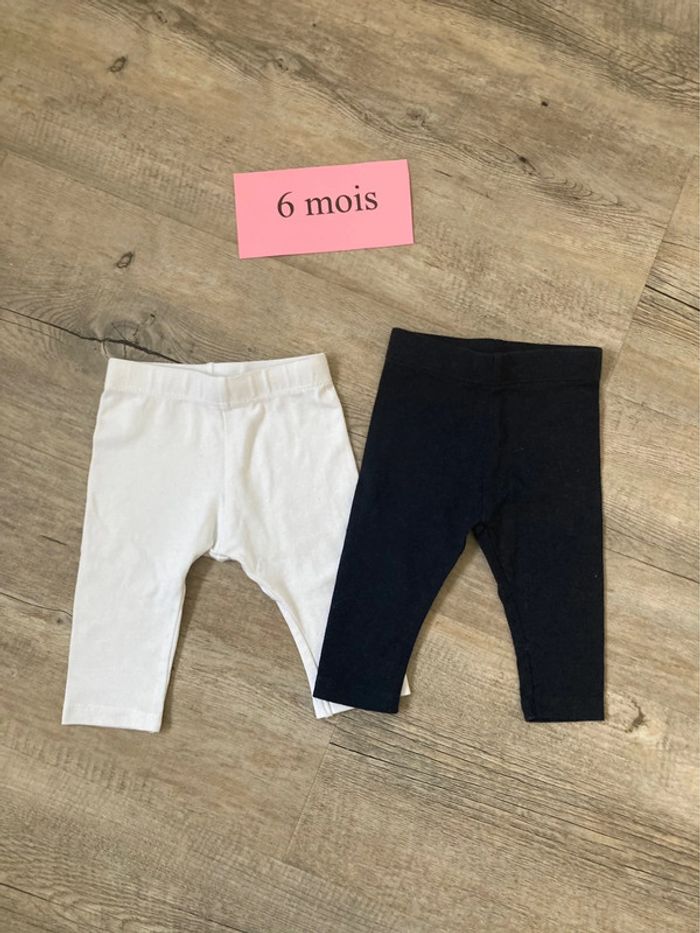Lot de 2 leggings 6 mois