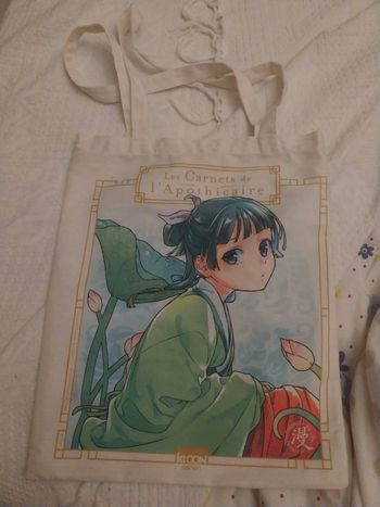 Tote-bag Les Carnets de l'Apothicaire Manga Sac en toile Jinshi et Maomao Ki-oon Goodies