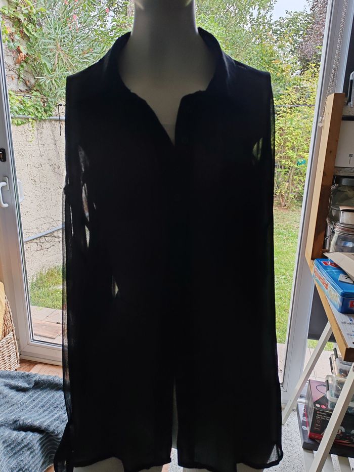Chemise en voile noir - photo numéro 3