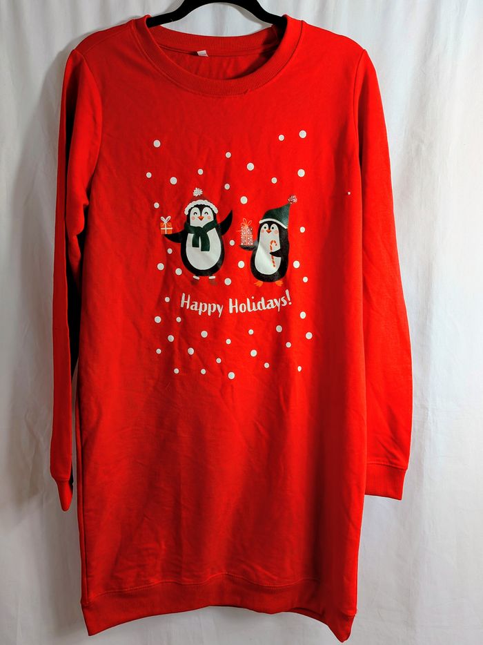 Robe de Noel Femme M Rouge