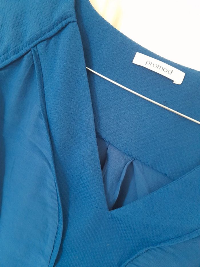 Blouse bleue manches longues - Promod - photo numéro 2