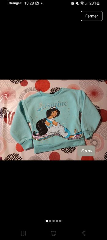 Sweat Jasmine taille 6 ans