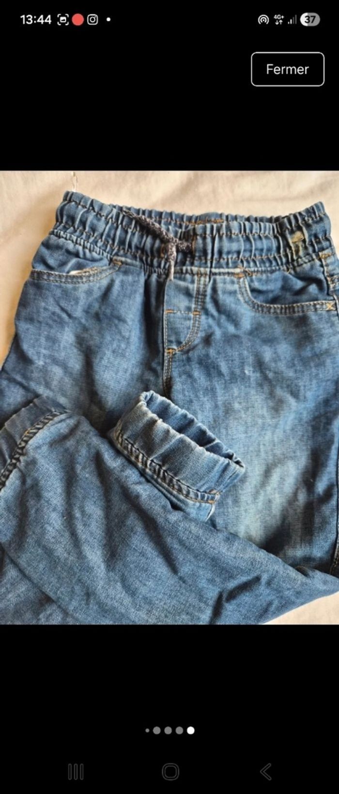 ✨ Jean molletonné doublé polaire C&A – 5 ans (110 cm) - photo numéro 2