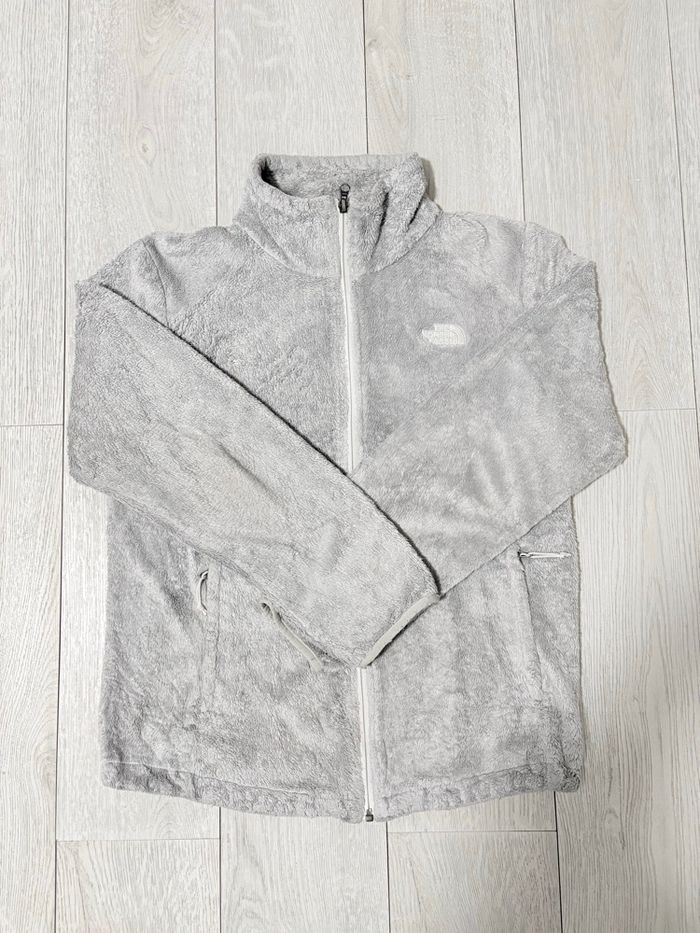 Veste polaire The North Face grise et blanche