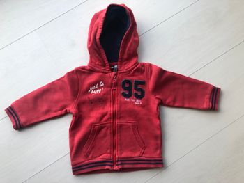 Veste rouge - 12 mois