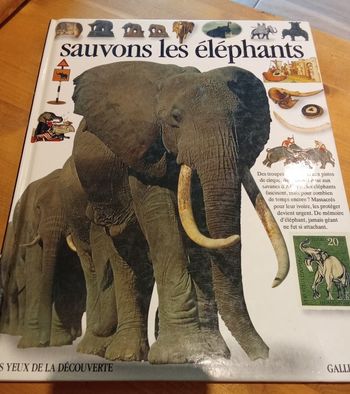 livre "sauvons les éléphants"