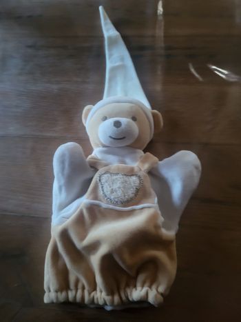 Peluche marionnette ours 