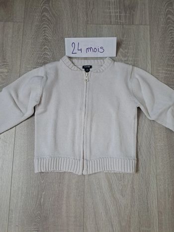 Gilet beige 24 mois