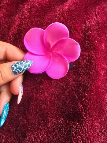 Pince à cheveux fleurs d'hibiscus neuf