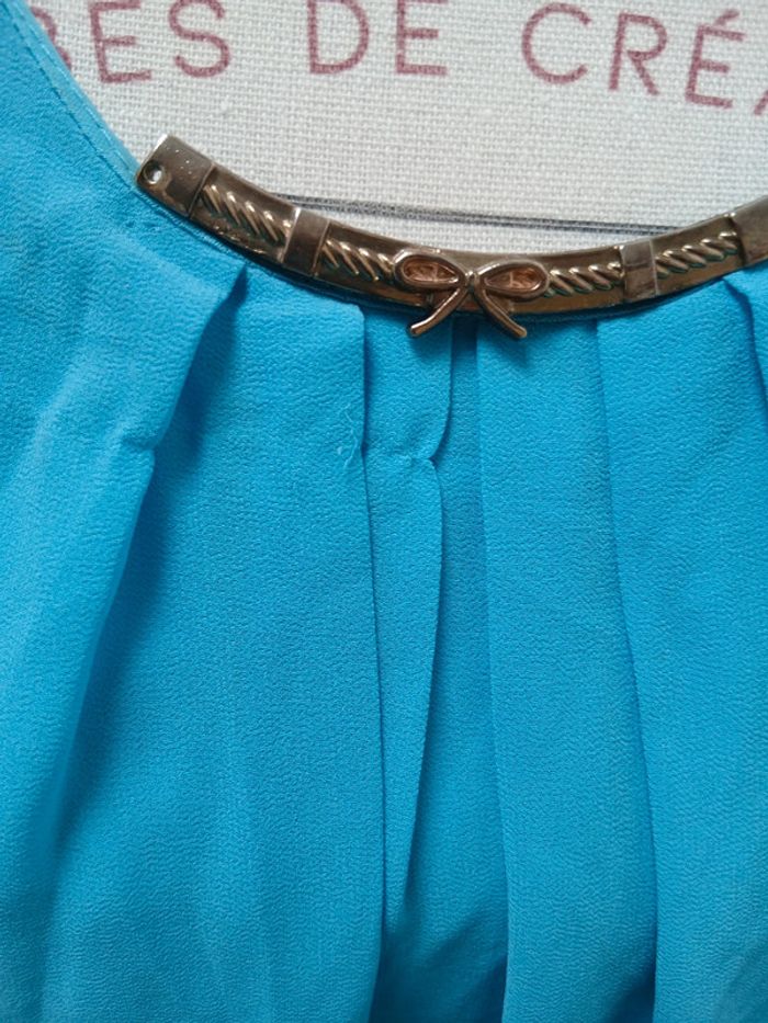 Robe bleu courte taille unique - photo numéro 6