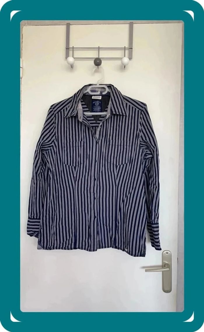 Chemise marine rayure