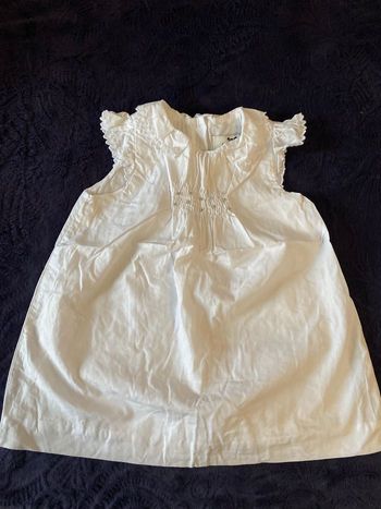 Robe blanche 3 mois cyrillus