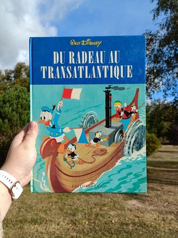 Livre vintage Walt Disney du radeau au transatlantique