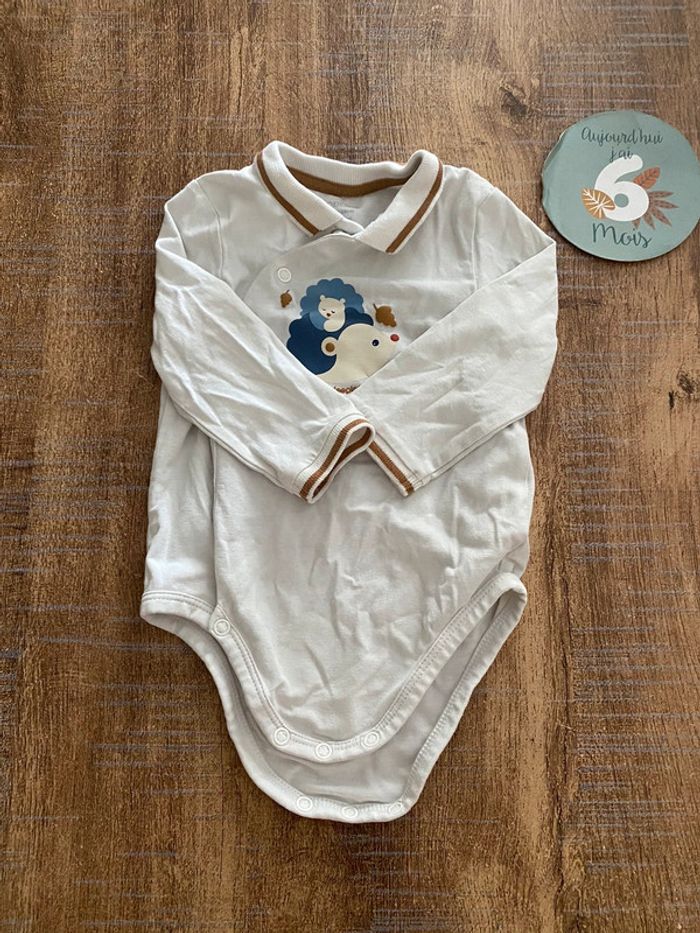 Bodie polo taille 6 mois bébé garçon Obaibi