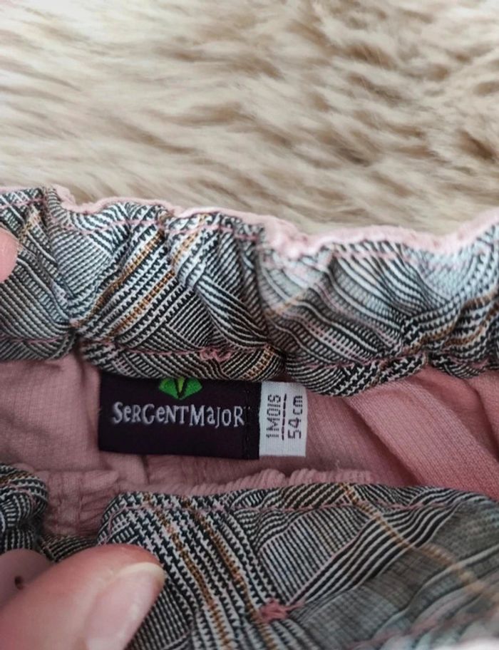 Short velours rose clair sergent major 1 mois - photo numéro 4