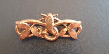 Broche serpent lové