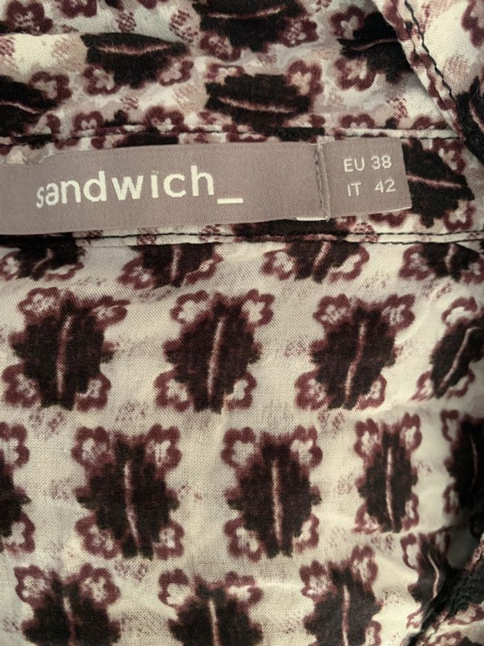 Chemise Sandwich taille 38 manches longues motifs - photo numéro 9