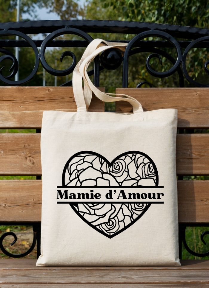 Sac mamie d'amour personnalisé