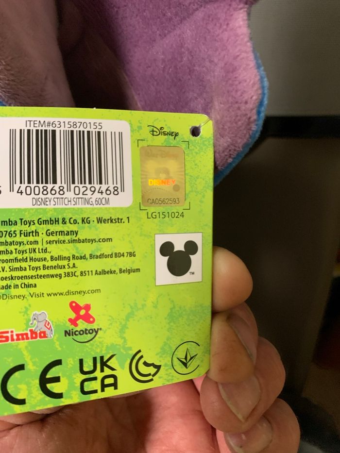 Peluche géante stitch 65 , 75 cm - photo numéro 2