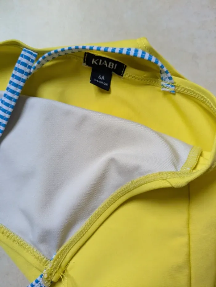 Maillot de bain Kiabi 6 ans jaune - photo numéro 3