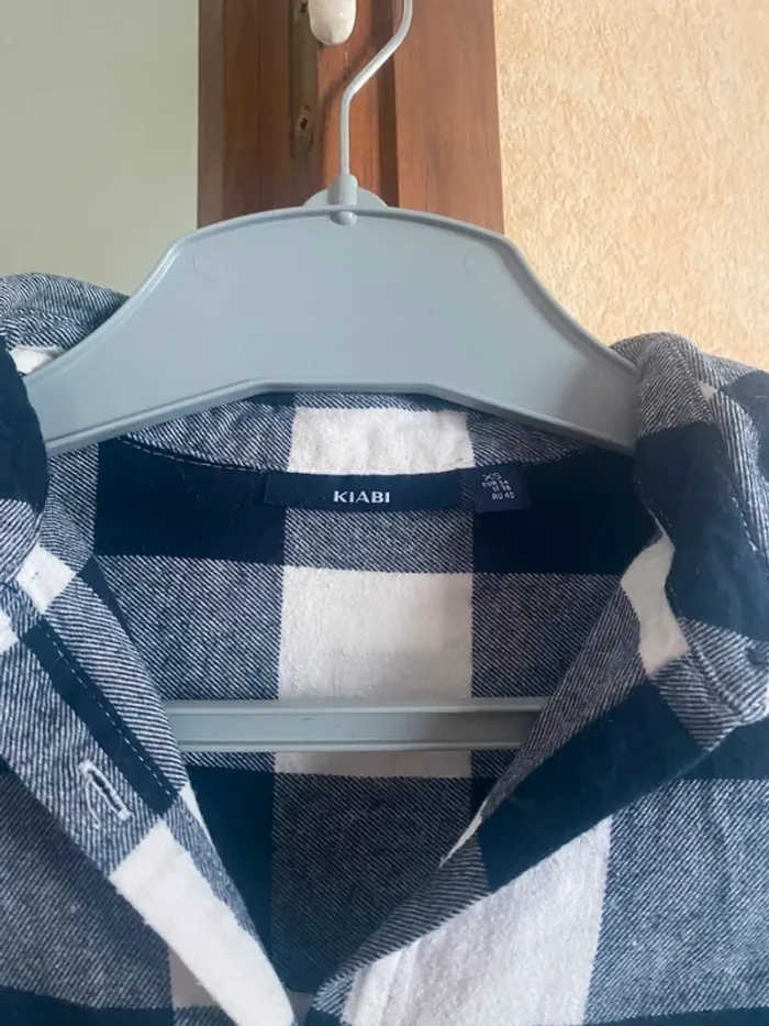 Chemise à carreaux bleu & blanc – Taille XS – Kiabi - photo numéro 5