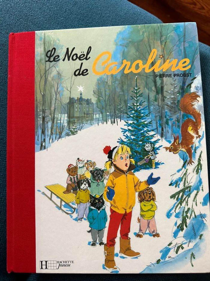 Livre album bd Pierre Probst collector relié rouge Caroline le Noël réveillon sapin
